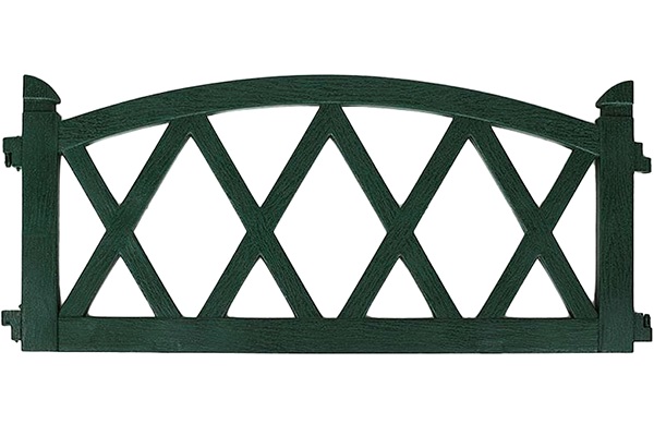 Декоративное ограждение «Арка» (0,26 × 2,4 м, зелёный)