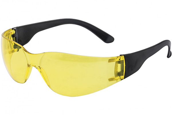 Очки защитные открытые ОЧК202 (жёлтые)