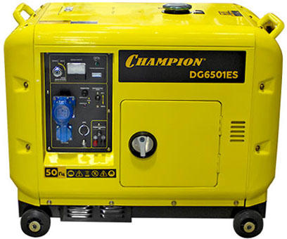 Дизельный электрогенератор CHAMPION DG 6501ES + ATS