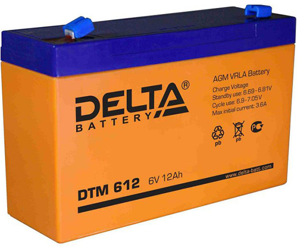 Аккумуляторная батарея DELTA DTM 612