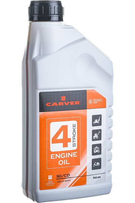 Масло CARVER SG/CD минеральное моторное для дизельных двигателей (0.946 мл)