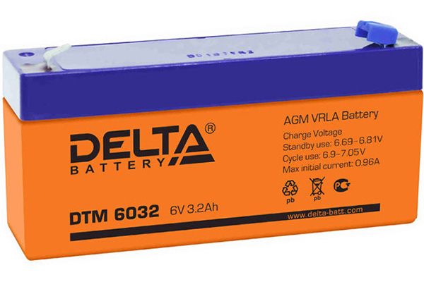 Аккумуляторная батарея DELTA DTM 6032