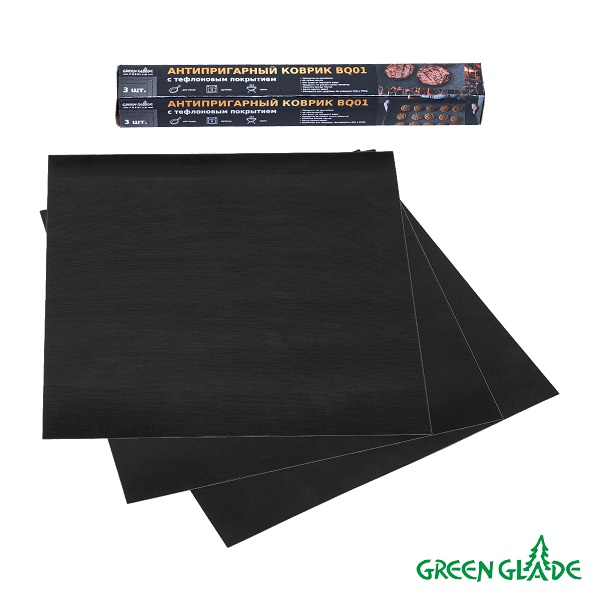 Набор антипригарных ковриков для гриля Green Glade BQ01 (30 х 30 см комплект 3 штуки)
