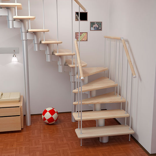Современная лестница в доме