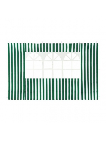 Стенка для садового тента Green Glade 4110 с окном зелёная полиэстер (1.95 х 2.95м)