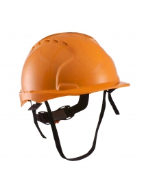 Каска строительная ЭТАЛОН с храповым механизмом (оранжевая)