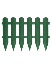 Декоративное ограждение ПРОТЭКТ «Штакетник» (0,4 × 2,4 м, хаки)